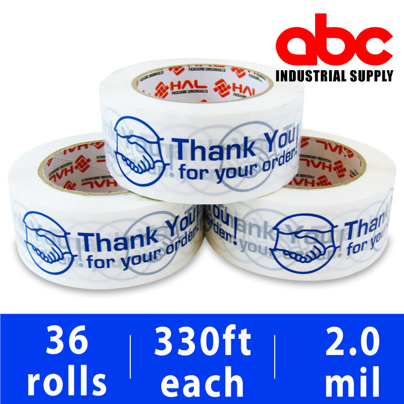 36 Roll THANK YOU FOR YOUR ORDER Box Shipping Tape 2″ 110 Yds 330ft