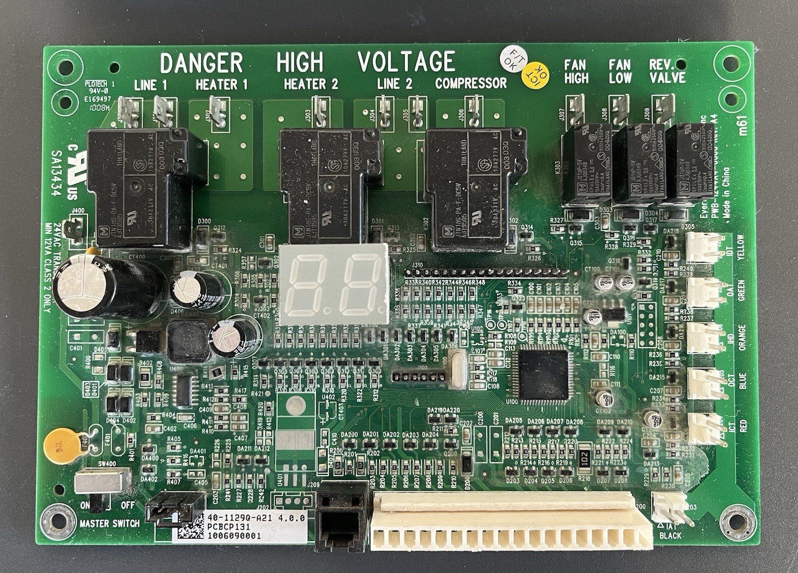 PWB-1244A4-0000 AMANA 40-1129Q-A21 GOODMAN PTAC PCBCP131 Digital Control Set
