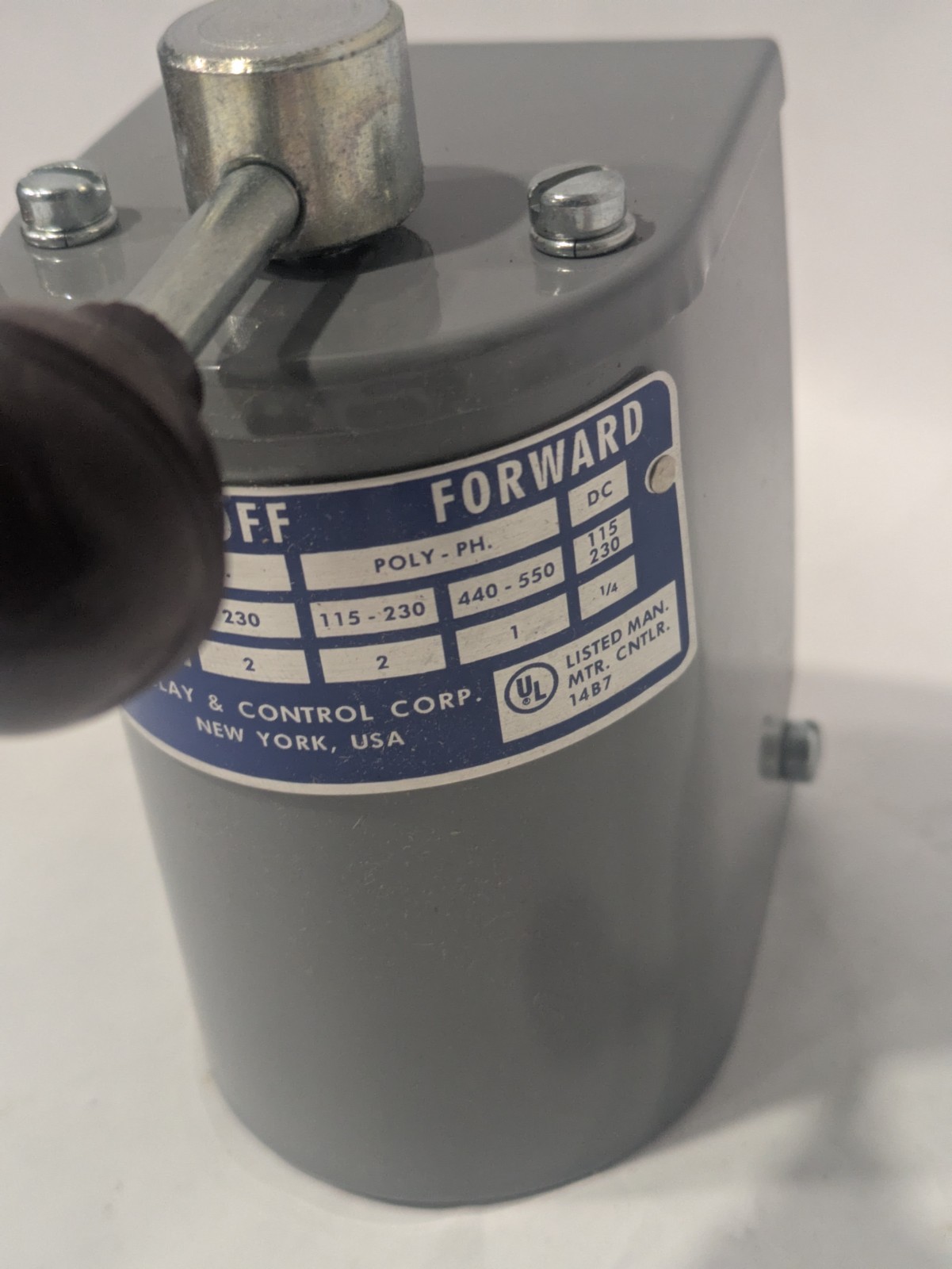 Relay and Control RS-1M Motor Reversing Drum Switch | Momentary Forward-Reverse
