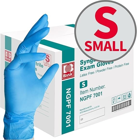 1000PCS Dental Medical Blue Nitrile Exam Gloves Latex & Powder-Free Food-Safe