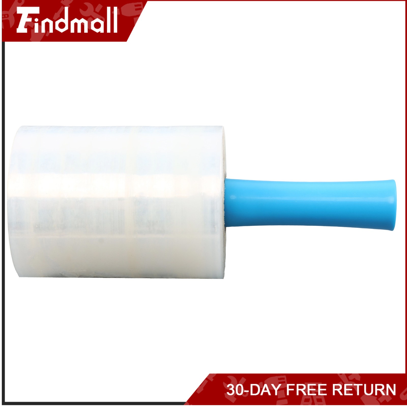 Findmall 4 Rolls 5 Inch x 1000 Ft Clear Stretch Wrap Film with 2 Pcs Handle