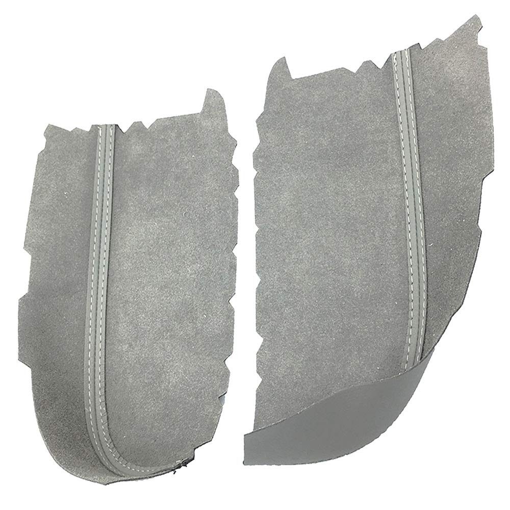 Gray Front Door Armrest Cover For Honda Pilot 2009-2013 Synthetic Leather