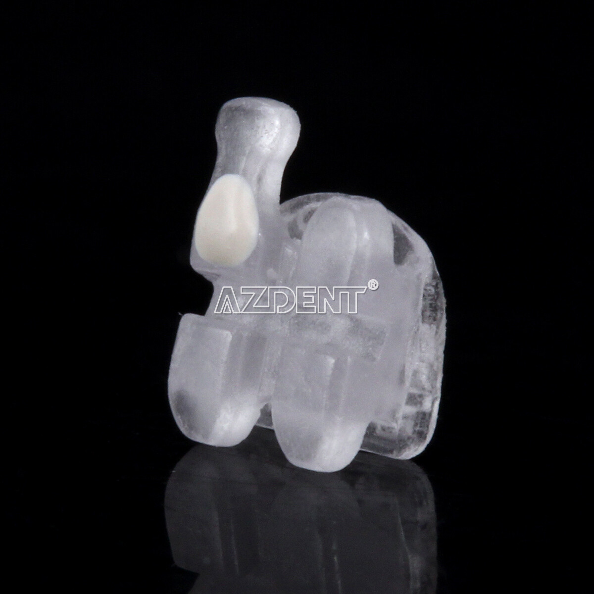 AZDENT Dental Orthodontic Ceramic Brackets 5*5 Roth MBT 022 Hooks 345 20Pcs/pack