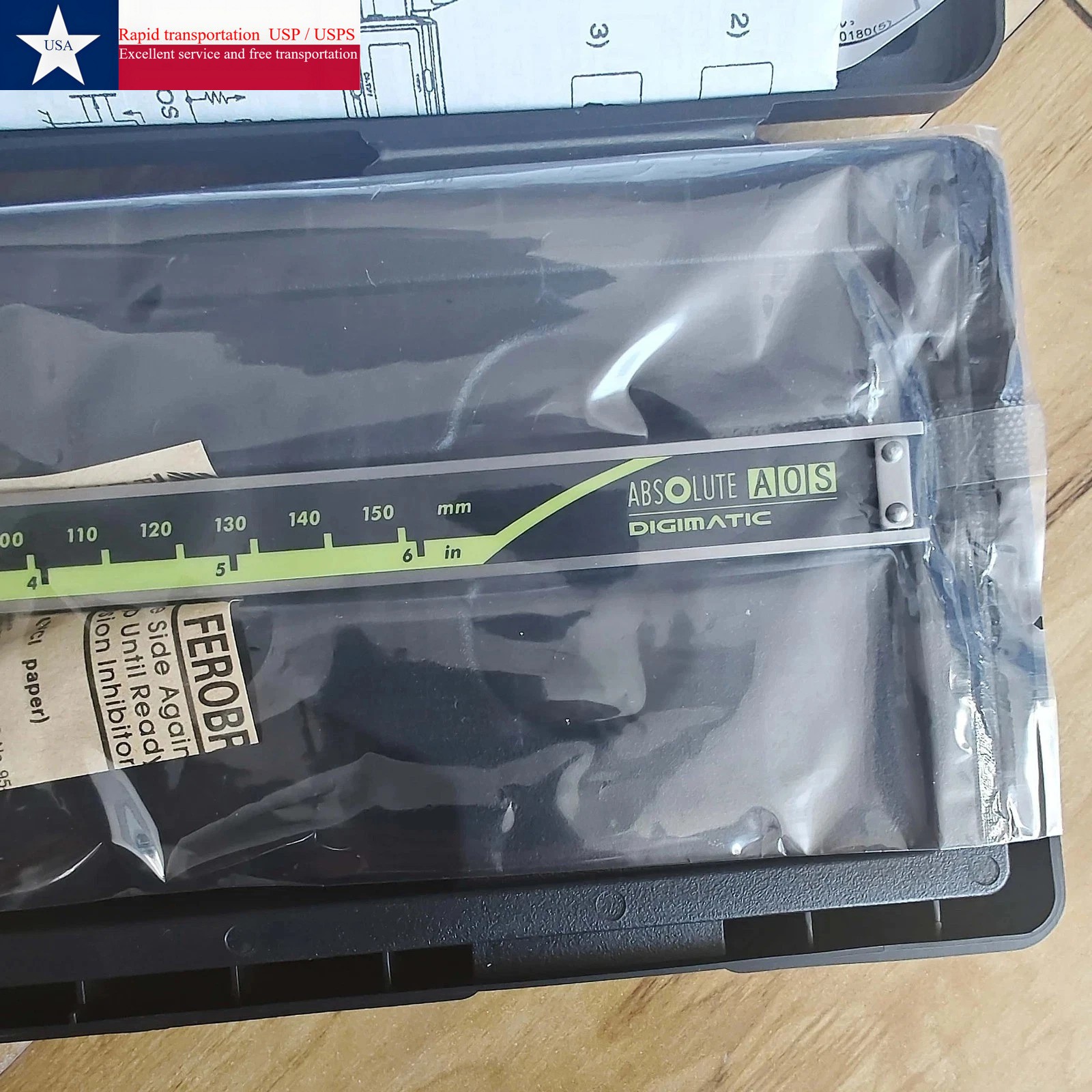 500-196-30 Mitutoyo Japan 150mm/6″ Digimatic Vernier Caliper Absolute No Battery