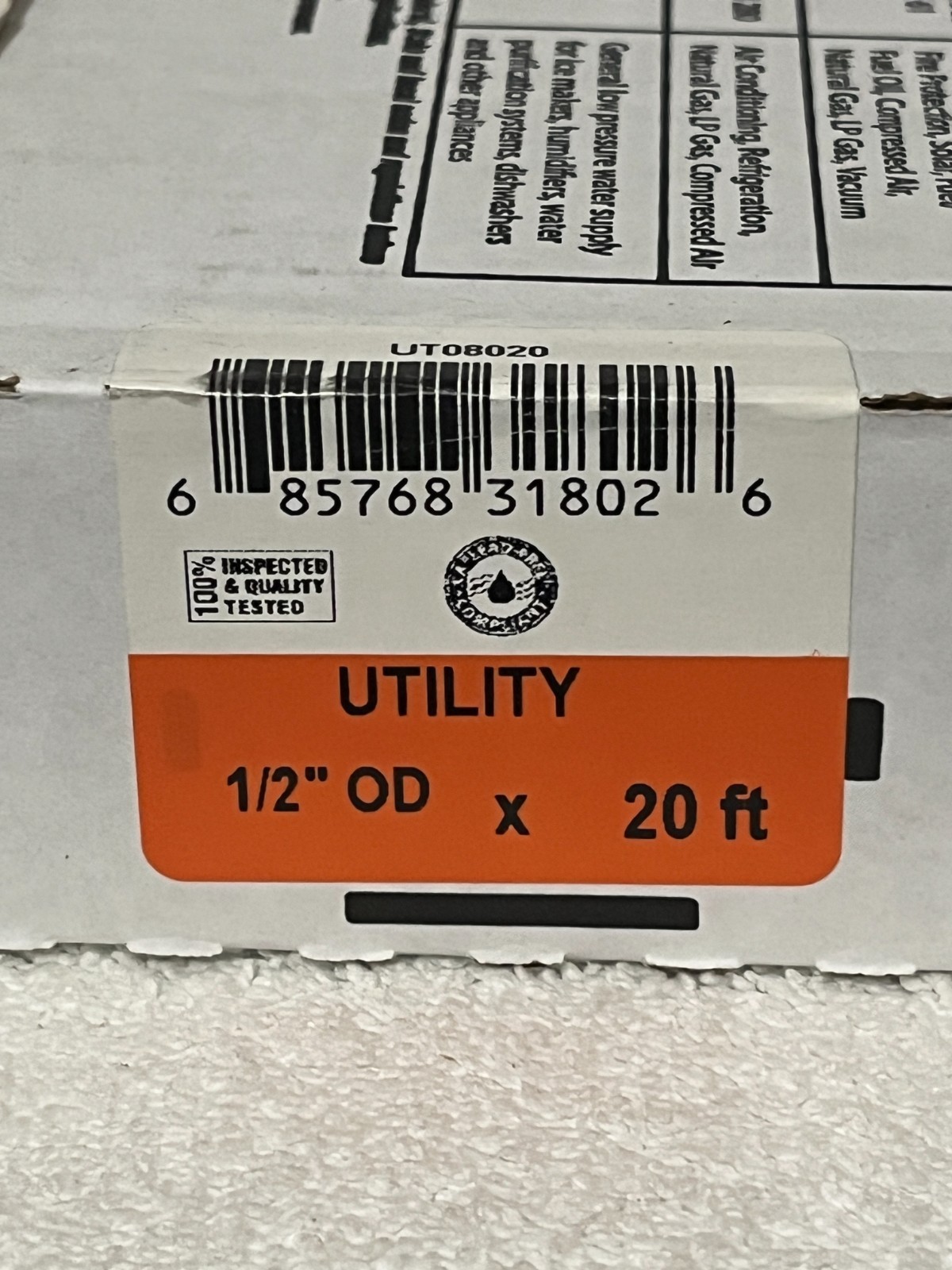 Mueller Streamline 20ft Copper Coil UTILITY 1/2″ODX 20 FT. UT08020