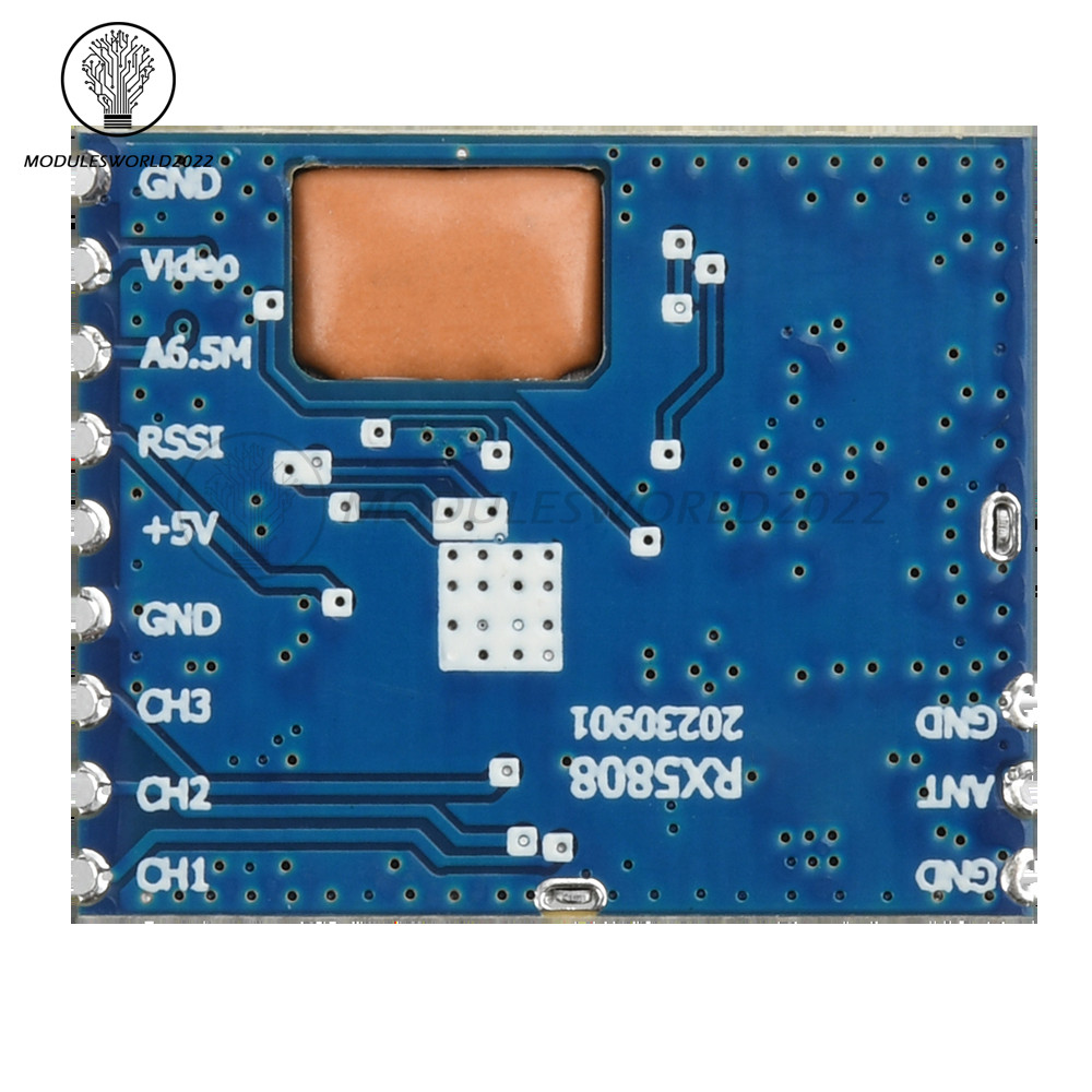 5.8G 5725~5865MHz Receiver Module RX5808 Wireless Audio Video Receiver Module
