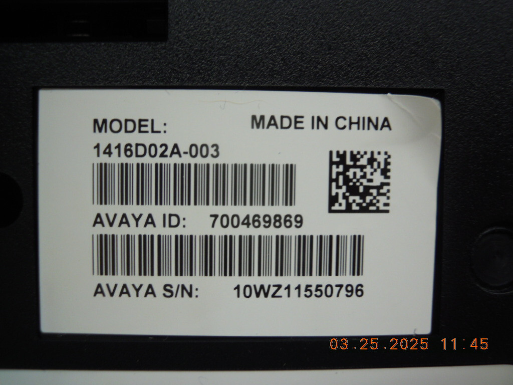 Avaya 1416 Digital Telephone | 1416D02A-003 | Text Version 700469869