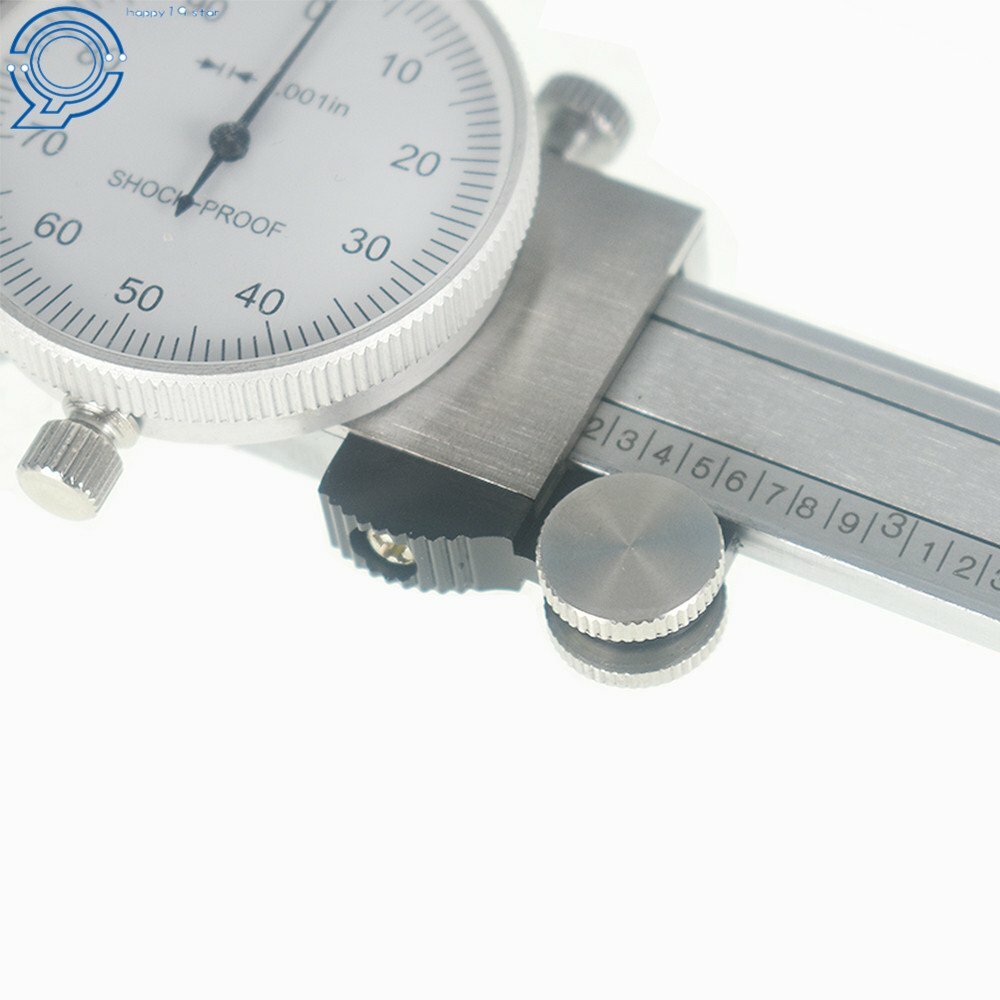 6 Inch Dial Caliper Stainless Steel Shockproof Gauge 0.001″ Of One Inch.