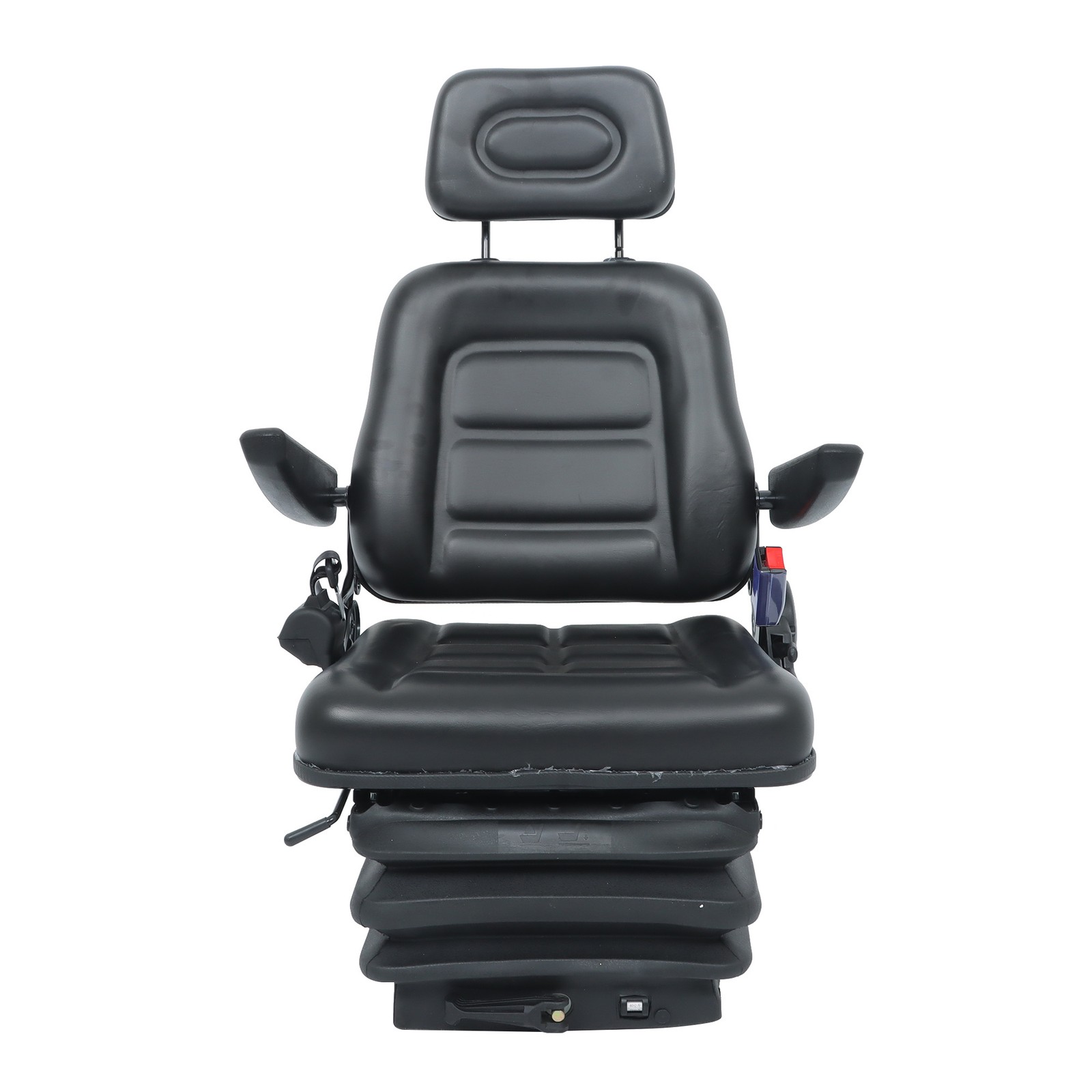 Forklift & Tractor Seat Suspension Adjustable Backrest Armrest Safety Belt