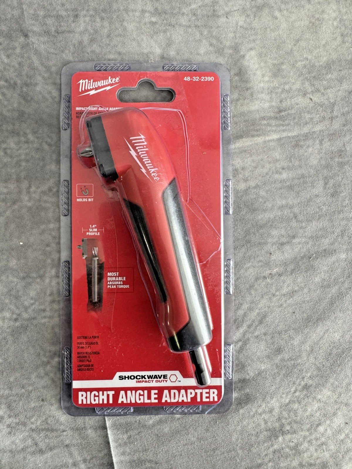 Milwaukee 48-32-2390 Shockwave Right Angle Adapter One Size