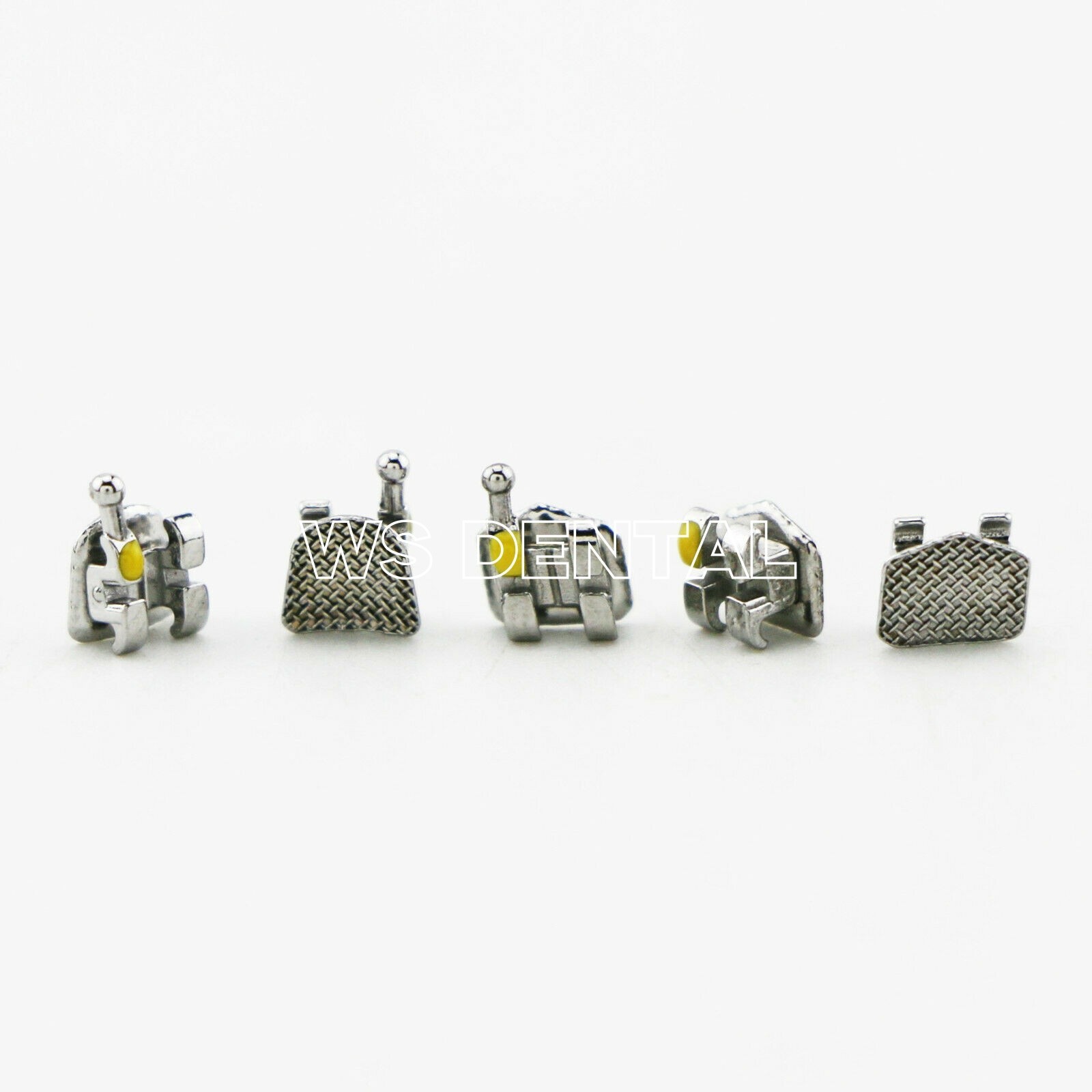 Dental Orthodontic Bracket Braces In Bulk Mini Roth 022 Slot Hooks 345 Metal