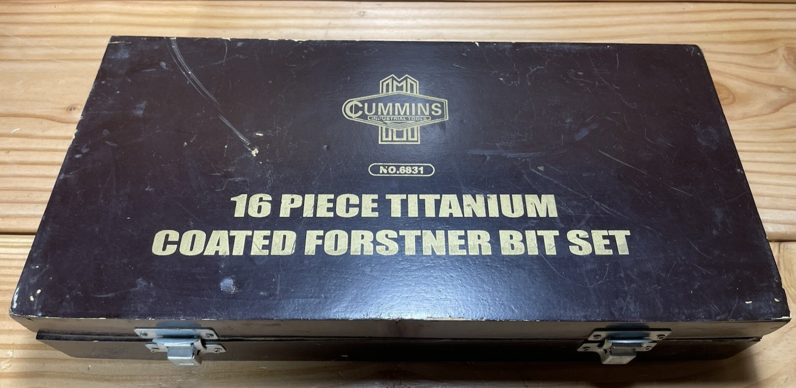 Cummins Industrial 16Pc Titanium Coated Forstner Bit Set No. 6831 Vintage