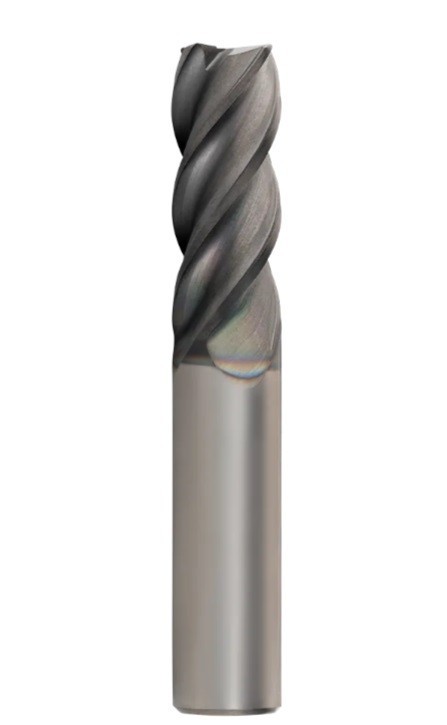 END OF LINE – 3/8″ Carbide Endmill 4 Flute Variable 0.010” Rad TiAlN Coat