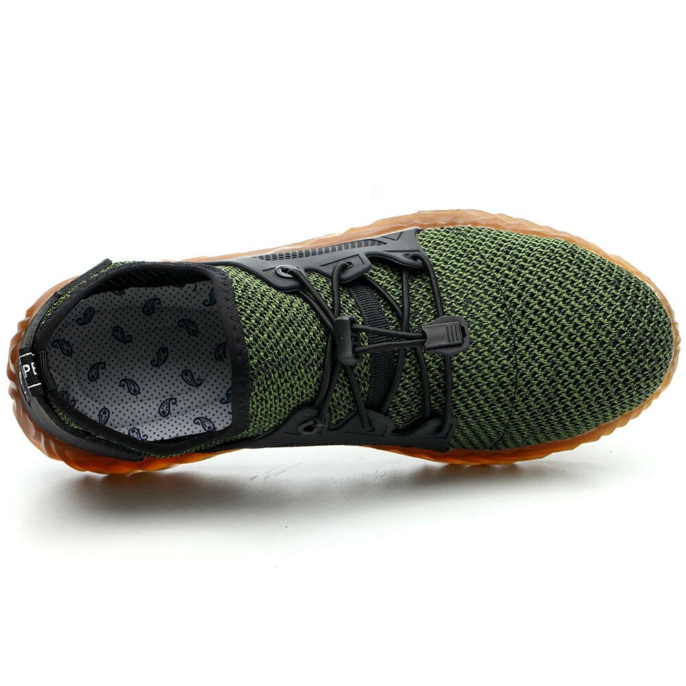 Mens Mesh Safety Shoes Steel Toe Work Boots Indestructible Lightweight Sneakers