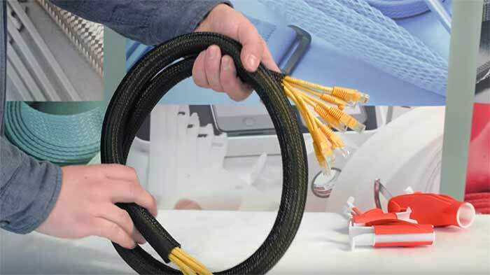 ALL SIZES & COLORS 5′ FT – 100 Feet Expandable Cable Sleeving Braided Tubing LOT
