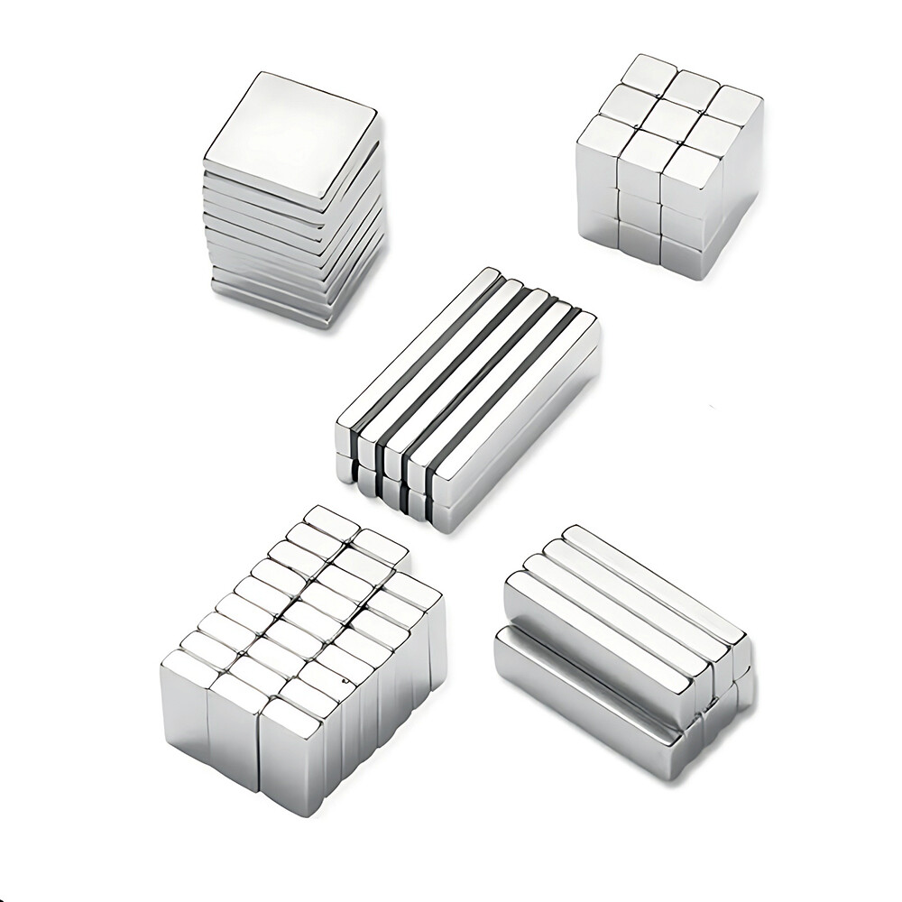 Square Super Strong Magnets Length 5-100mm N35 Rare Earth NdFeB Magnet Multiple