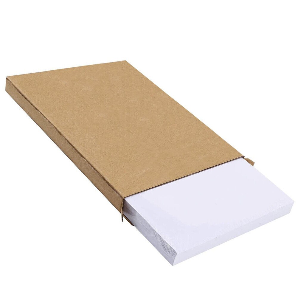 50 Shipping Address Labels Blank 8.5″x5.5″ Half Sheet Self Adhesive 2 Per Sheet
