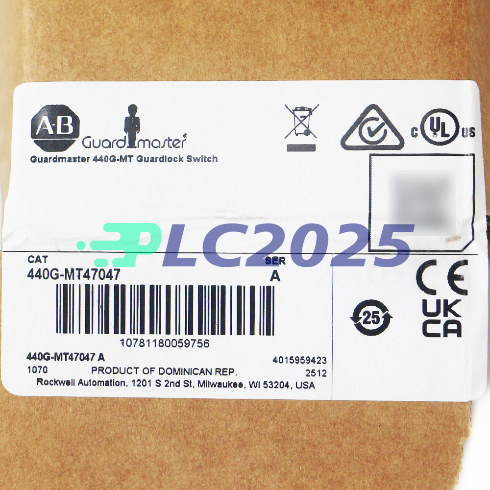 2025 Sealed NEW 440G-MT47047 Allen-Bradley Guardmaster 440G-MT Guardlock Switch