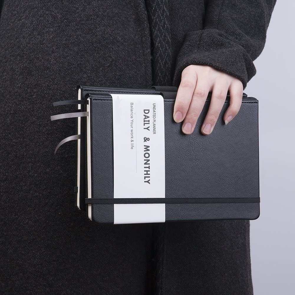 Premium UNDATED Weekly & Monthly Planner (Black)