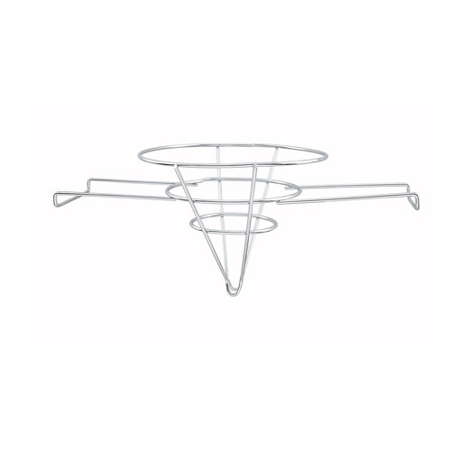 10” Fryer Filter Stand Holder Chrome Plated Steel 2 Handle Winco FF-10 Cone