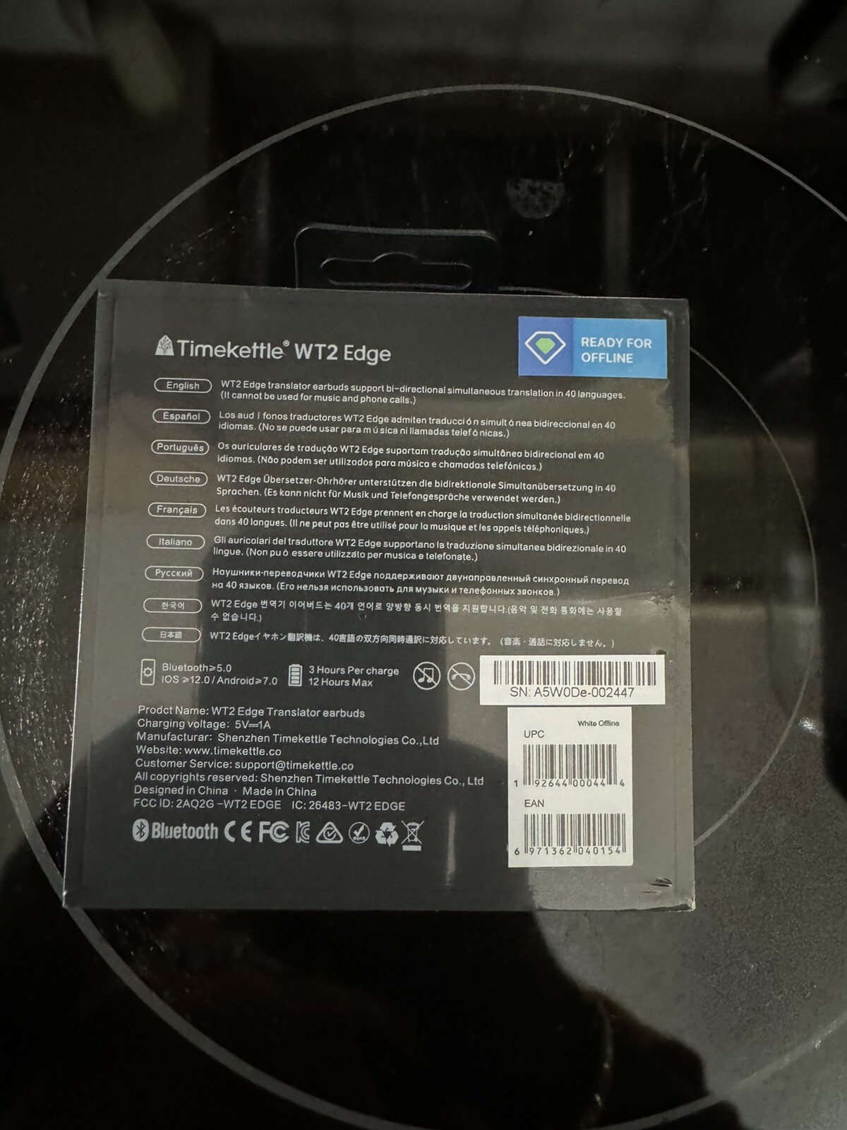 Timekettle WT2 Edge Earbuds Translator Offline