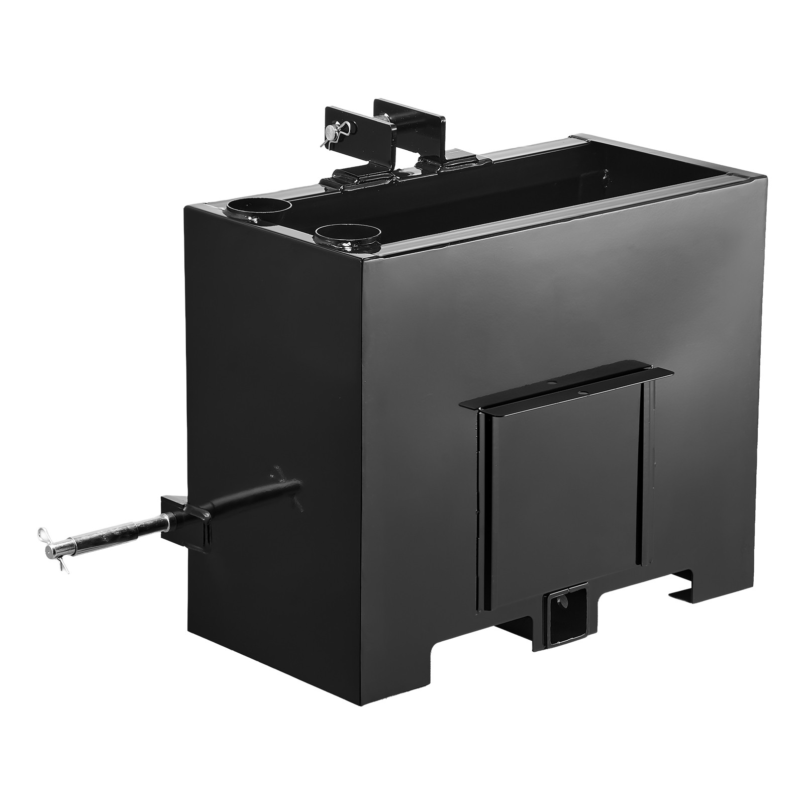 Uimoso Ballast Box 3 Point Hitch Category 1 Tractor 3.2ft³ Capacity 800lb Black