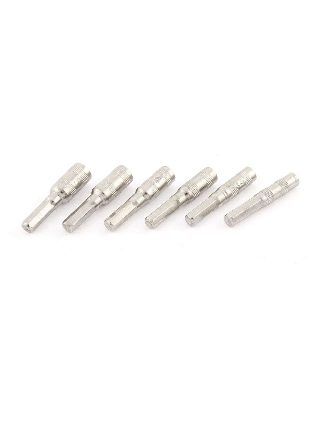 6 in 1 H4 Hexagon Shank 6 Points Hex Socket 2.5mm 3mm 3.5mm 4mm 4.5mm 5mm
