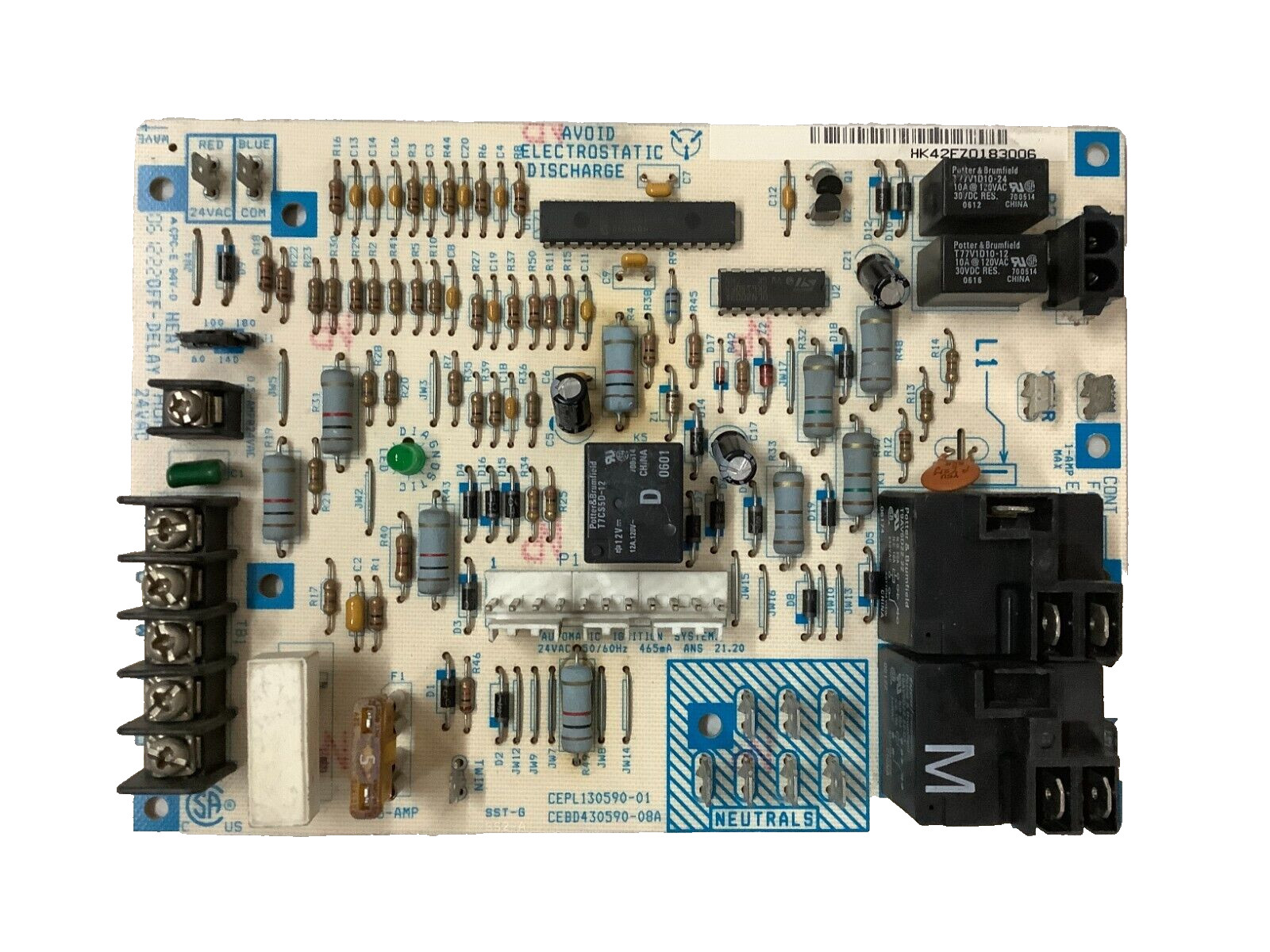 HK42FZ018 Carrier Furnace Control Board CEPL130590-01 CEBD430590