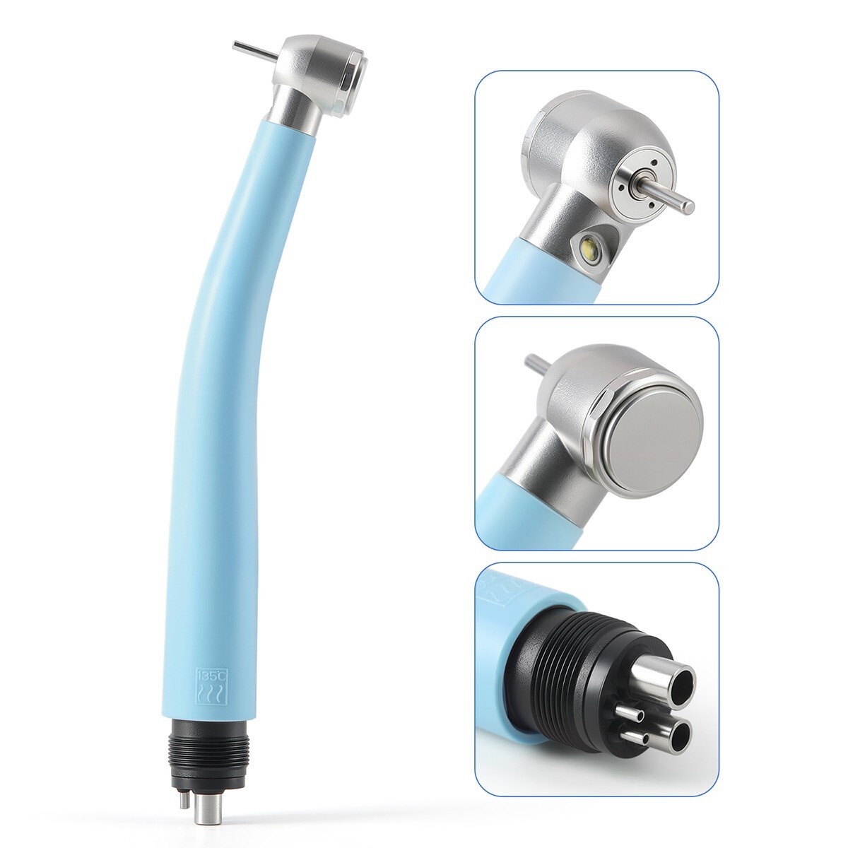 AZDENT Dental E-generator LED High Speed Handpiece Plastic 3 Water Spray 4Hole