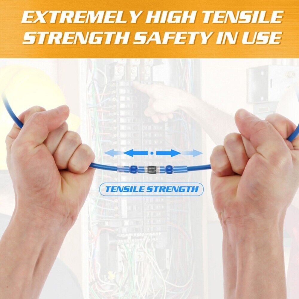 1000-50 Seal Solder Sleeve Heat Shrink Waterproof Butt Wire Connectors Terminals