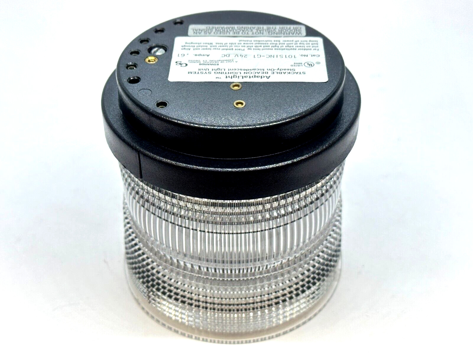 Edwards 101SINC-G1 AdaptaLight 101 Series Stackable Beacon Light Clear .61A 24V