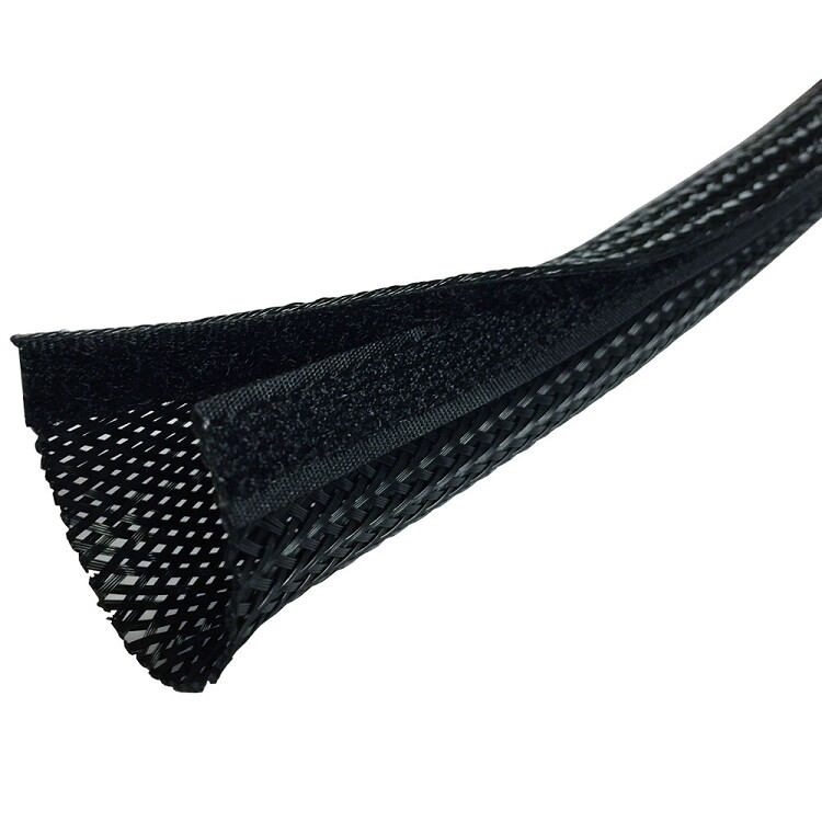 1.25″ Side Entry Cable Wrap Braided Sleeving – 10 Feet – Electriduct