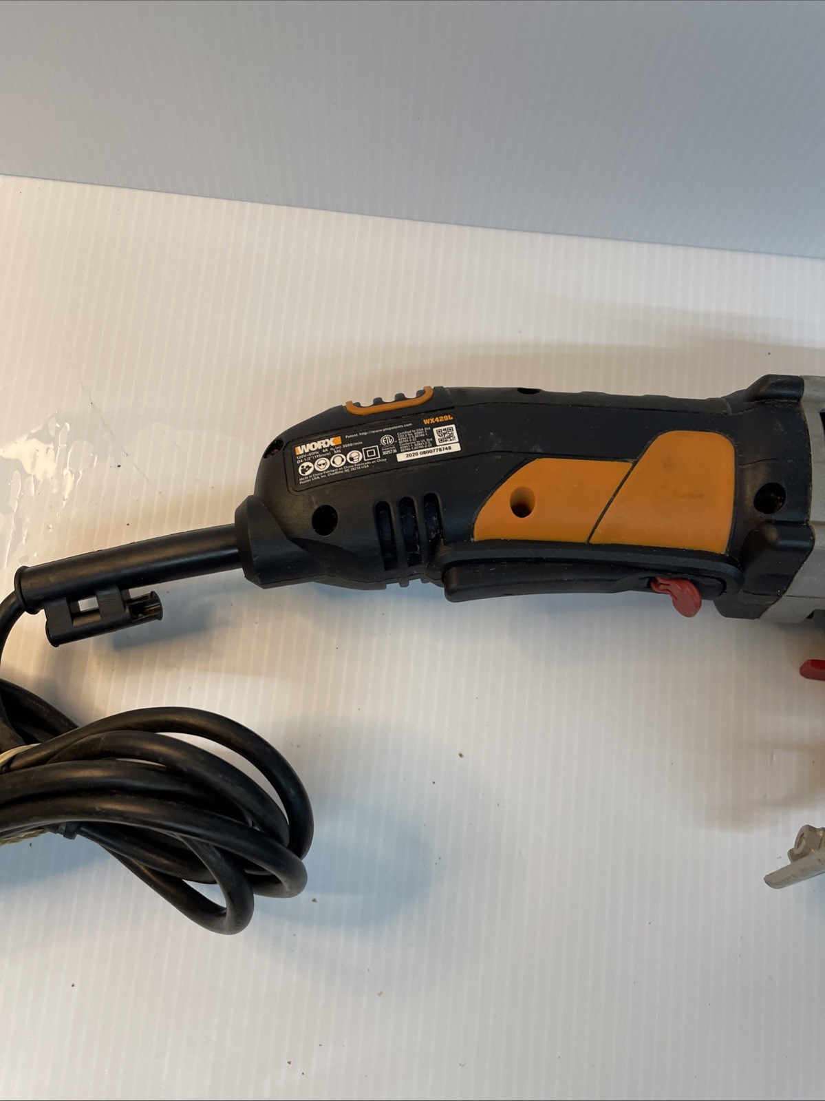 WORX WX429L 4A Angle Grinder 4-1/2” 120V 3500 RPM Corded Electric Power Tool