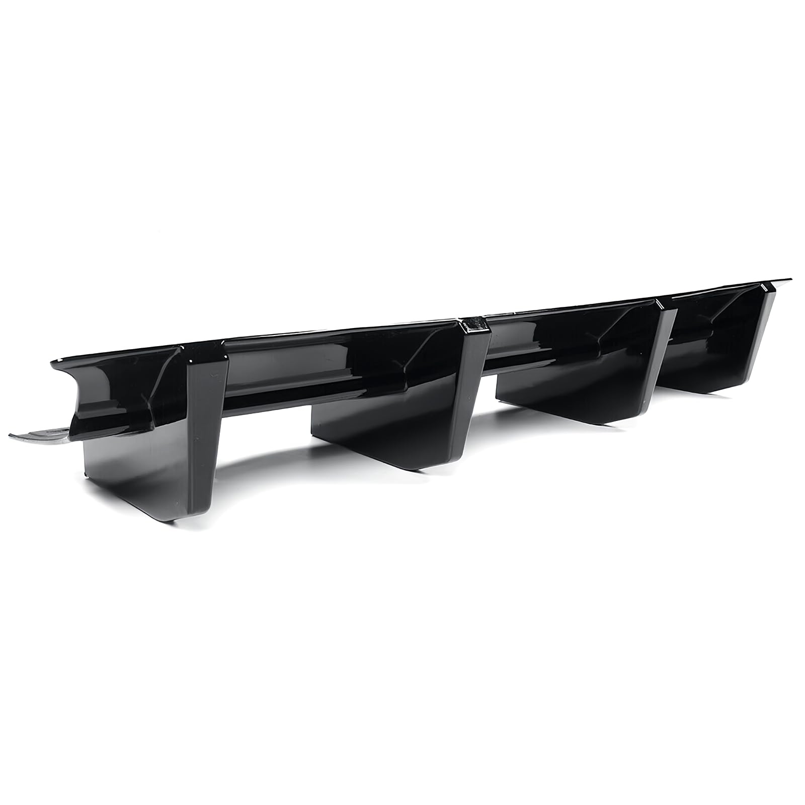 Rear Bumper Diffuser Dodge Challenger SRT SXT 2015-2023 Glossy Black Shark Fins