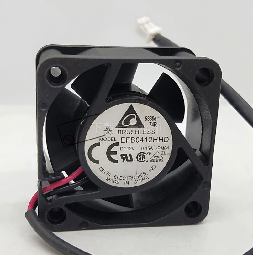DELTA EFB0412HHD-PM04 4020 DC12V 0.15A 4cm 2-wire cooling fan