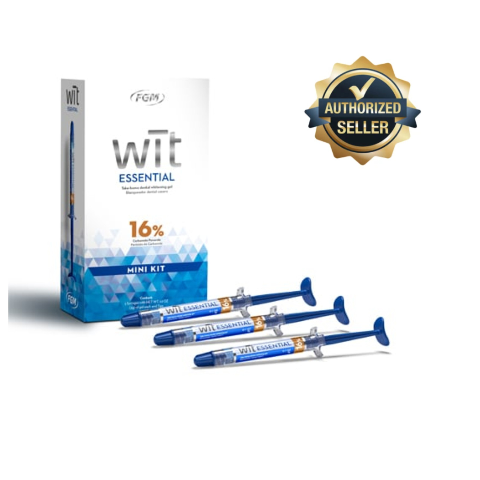 FGM Wit Essential 16% Carbamide Peroxide Teeth Whitening Kit 3x3g Syringes