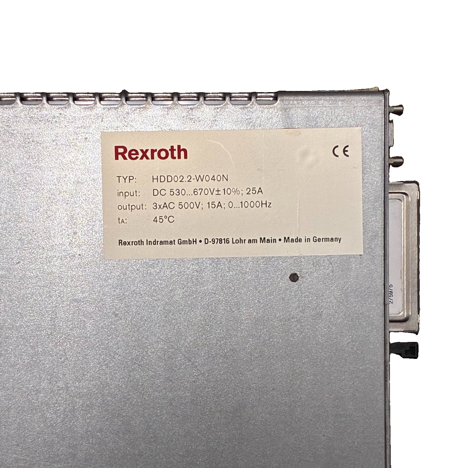 Rexroth Bosch Indramat HDD02.2-W040N-HD32-01-FW Servo Drive Controller