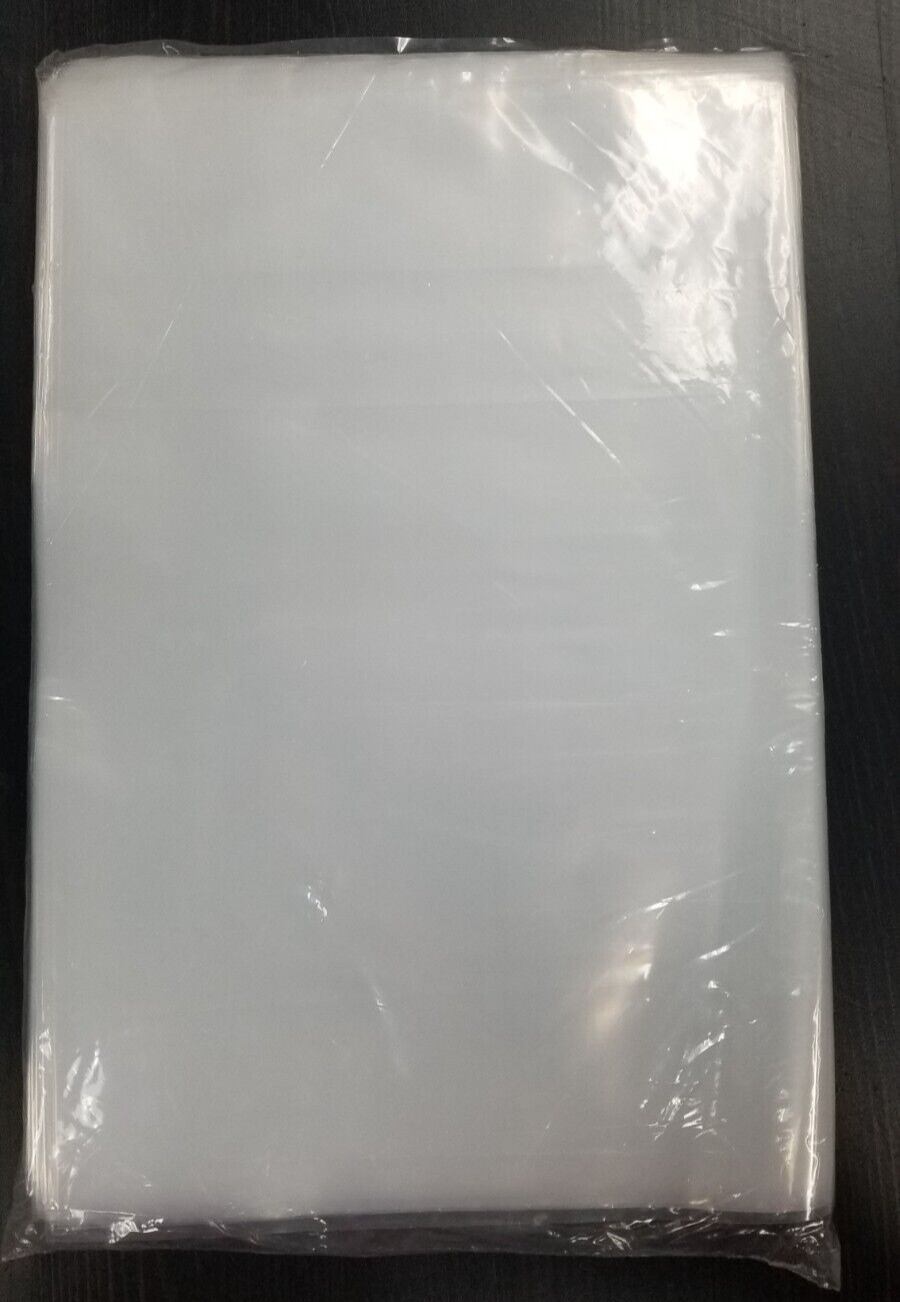 8 x 12 Clear Poly Bags 2mil Flat Open Top Industrial Plastic Packaging S1007