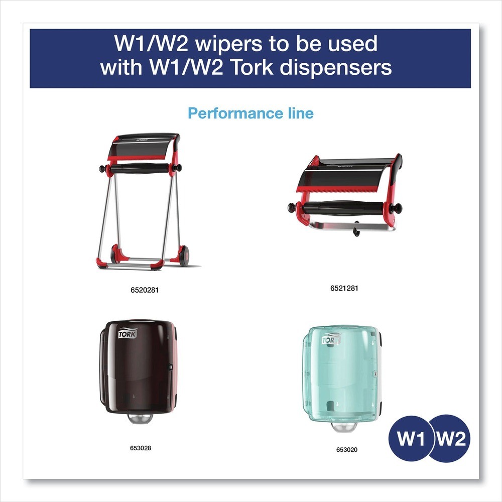 Tork 13244101 4-Ply 11″ x 15.75″ Unscented Indus Paper Wiper – Blue (2/CT) New