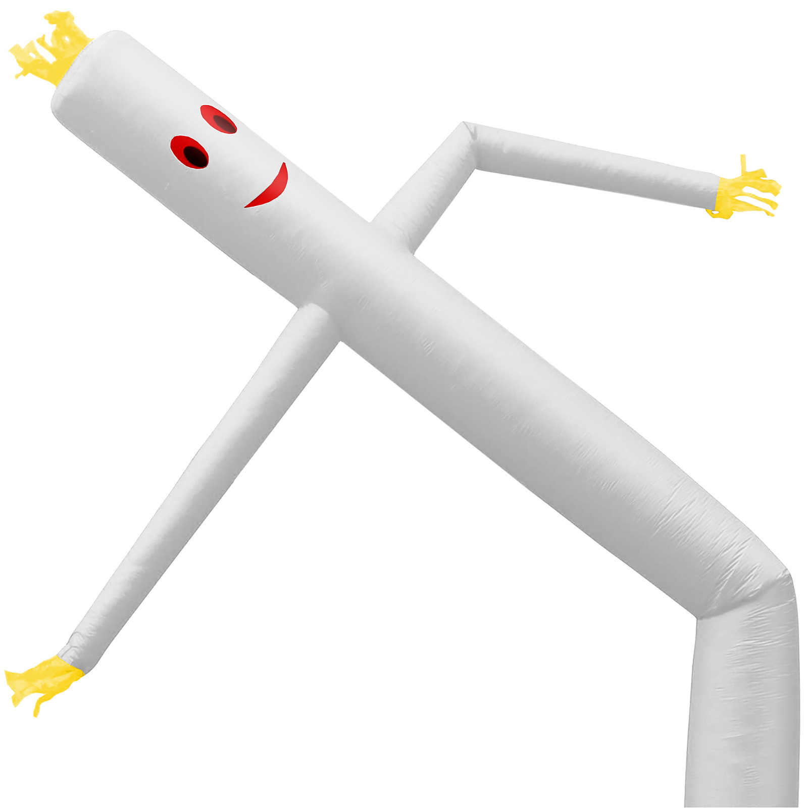 20 ft Inflatable Wacky Waving Flailing Arms Tube Man – White Dancing Air Puppet