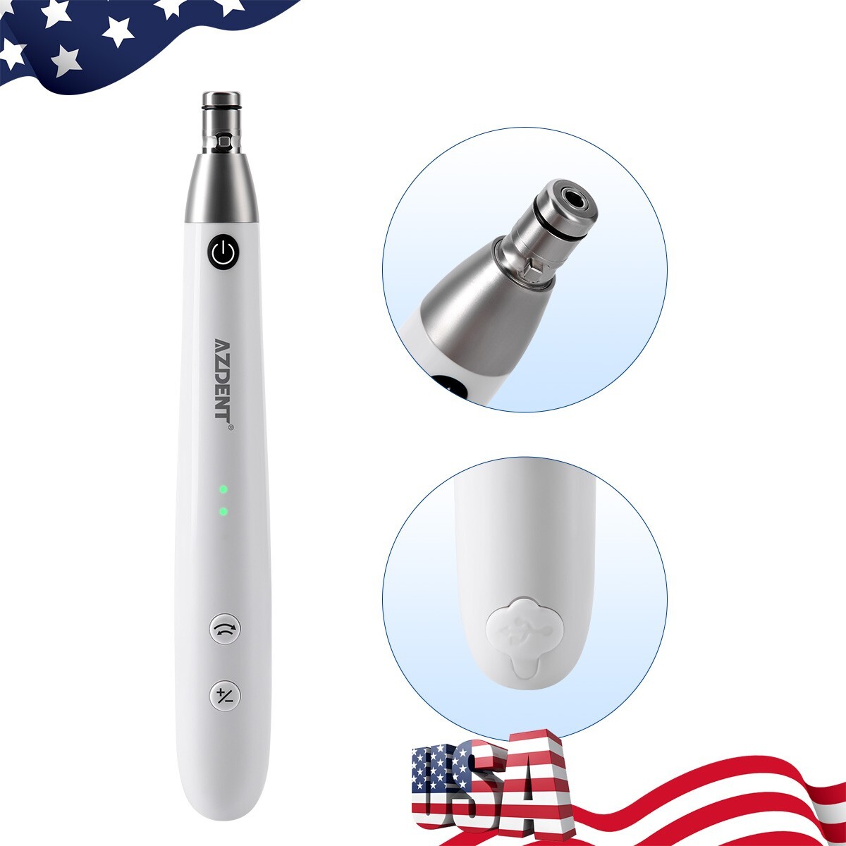 Dental Cordless Hygiene Prophy Polishing Handpiece 360° Swivel Polisher Kit