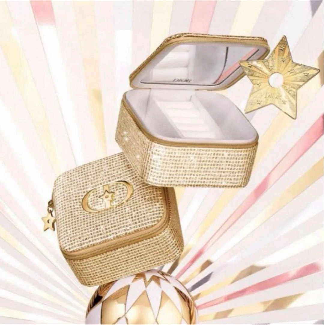 Christian Dior 2025 novelty limited Jewelry case NEW Gold