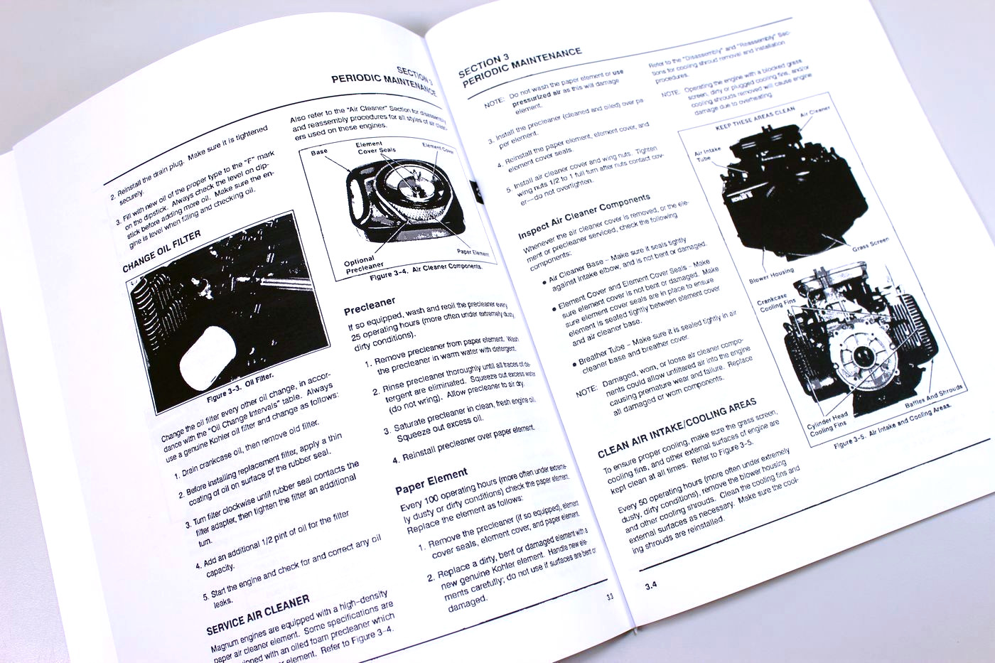 Kohler Magnum M18 M20 Twin Cylinder Gas Engine Service Repair Manual Shop Book