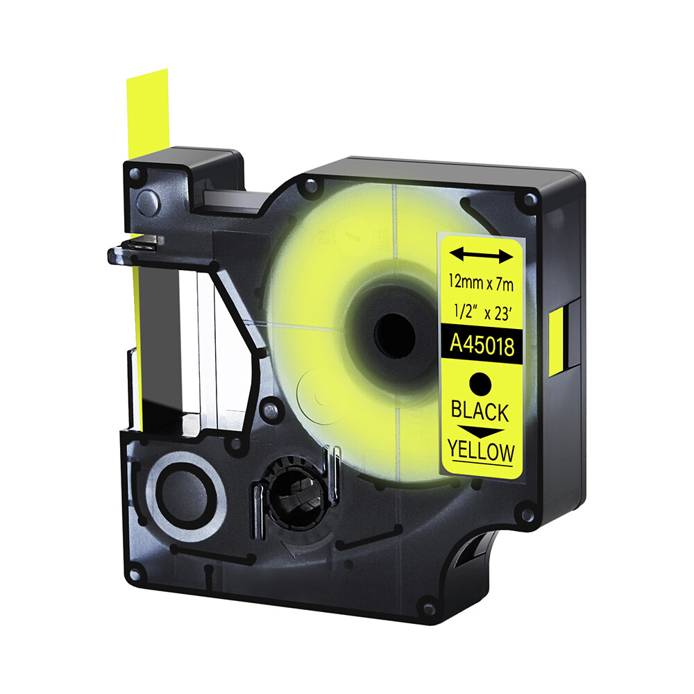 20Pack 45018 Black Yellow Label Tape for DYMO D1 LabelPoint 100 150 200 250 300