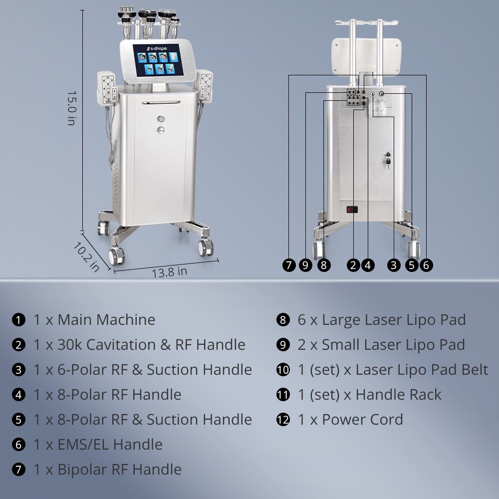Professional 7 in 1 Standing Beauty Machine for Body & Facial Management Salon