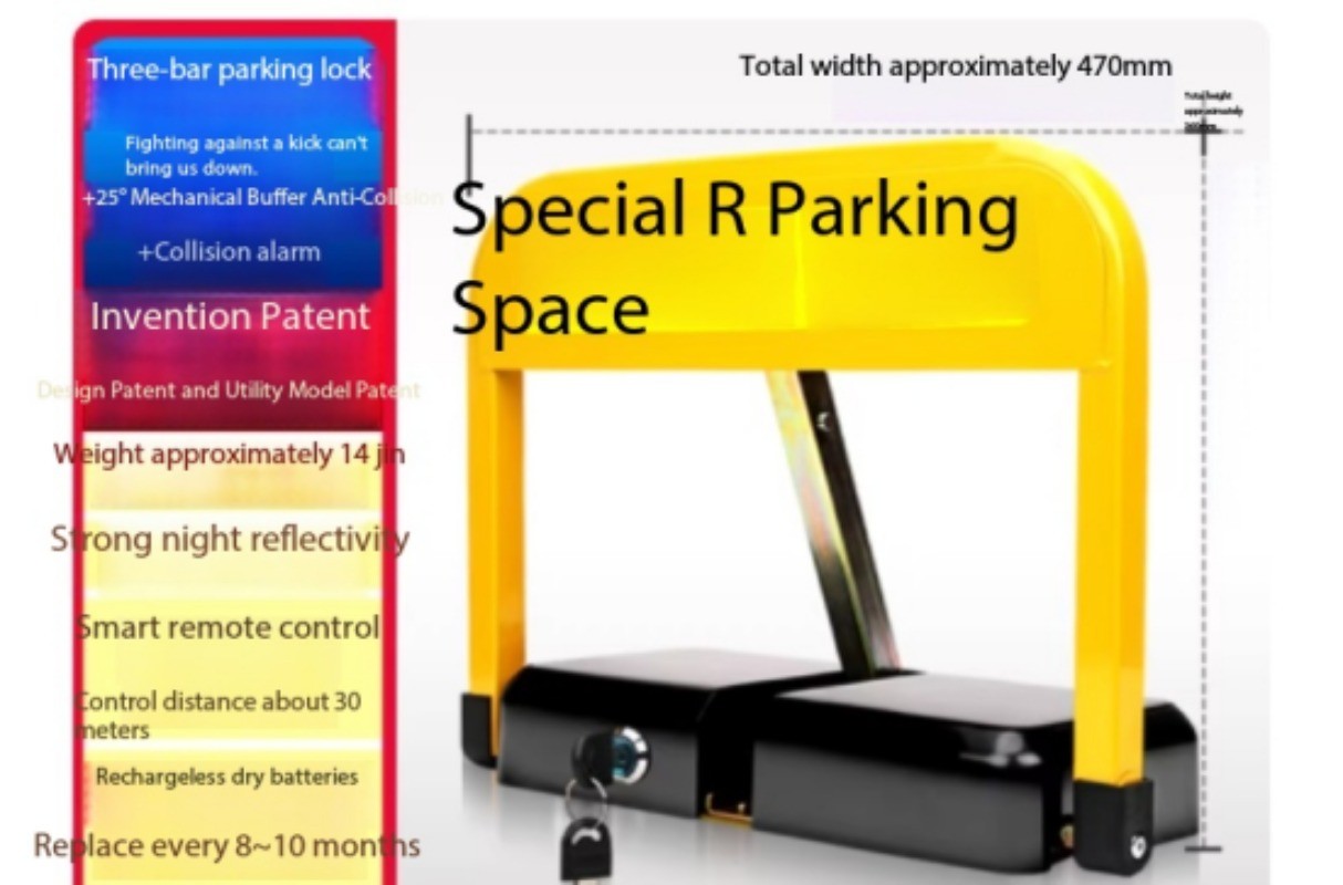 Car Park Lock: Garage Post—No Drilling Required, Automatic Lift, Reinforced