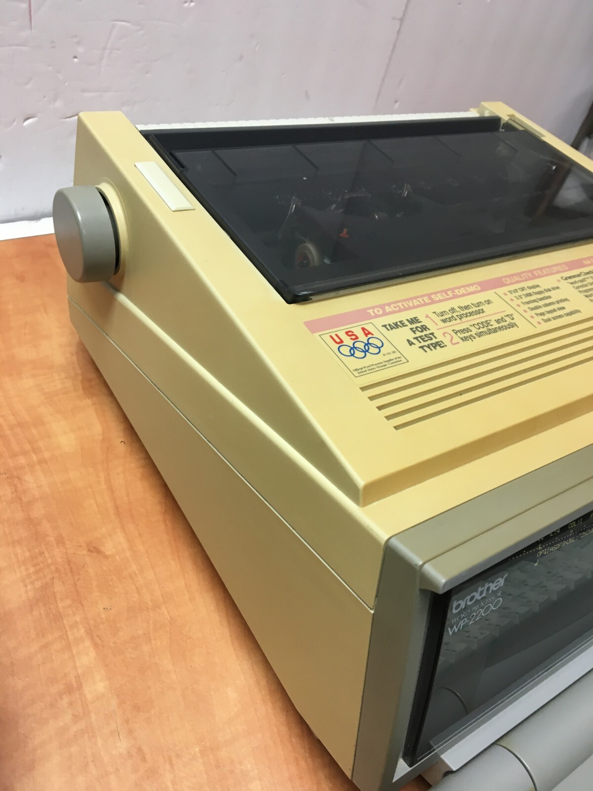 Vintage Brother Word Processor WP-2200 Partially Tested See Video