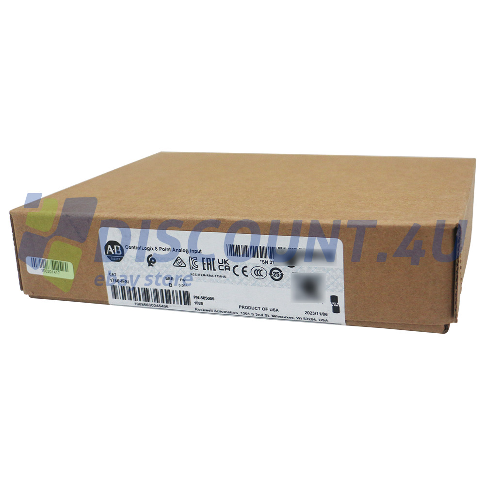 NEW Allen Bradley AB 1756-IF8I ControlLogix 8 Point Analog Input Fast Shipping