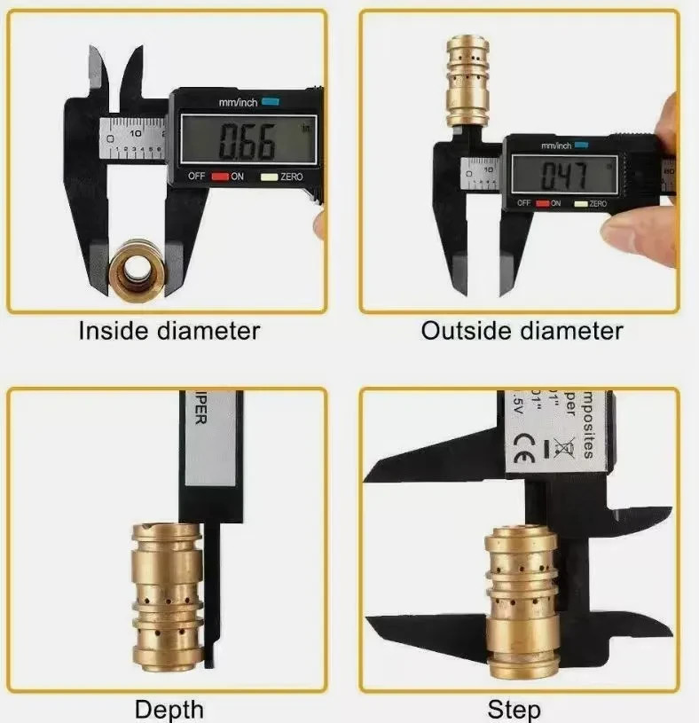 6″ 150mm Digital Caliper LCD Gauge Vernier Measuring Tool + 10 pack LR44