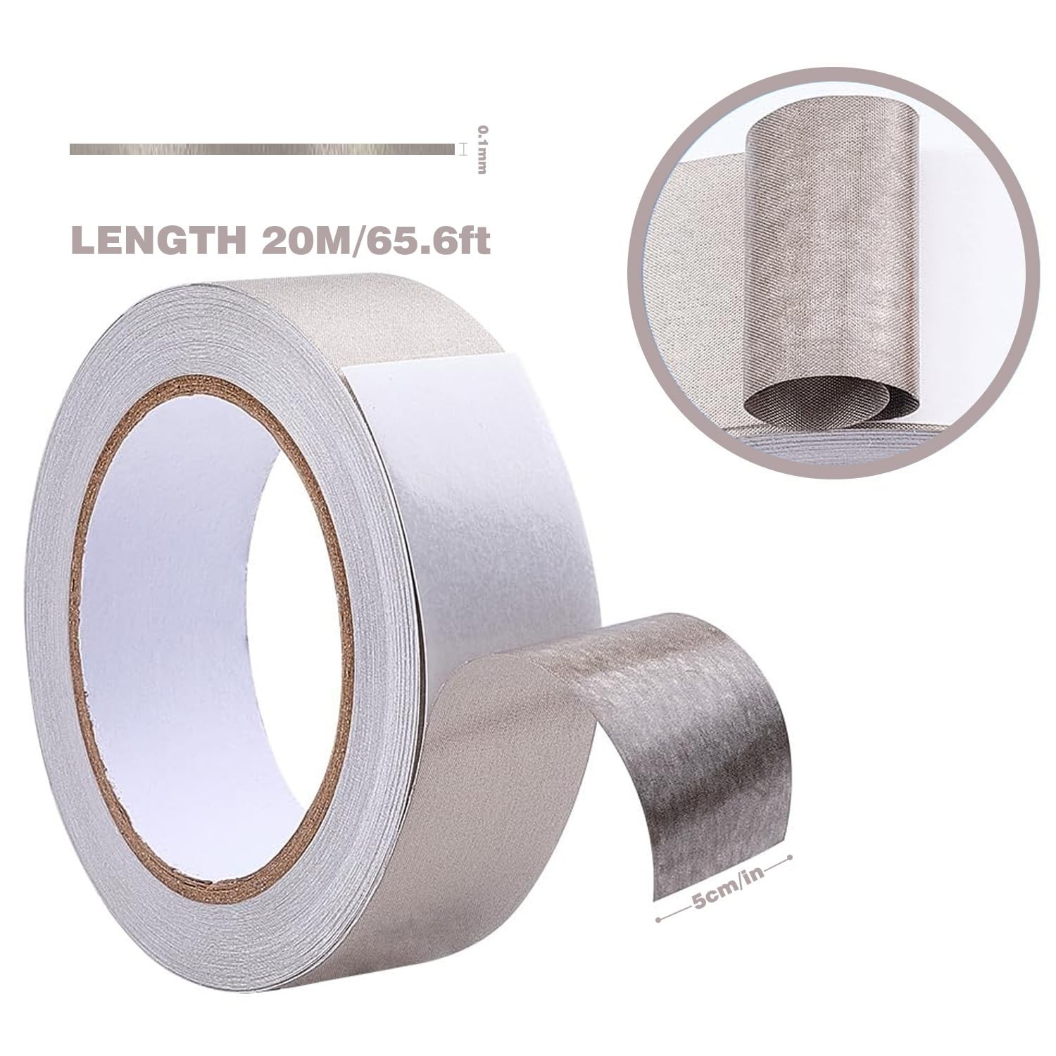 Conductive EMI Shielding Tape Faraday Fabric Rfid Blocker 2in x 65ft